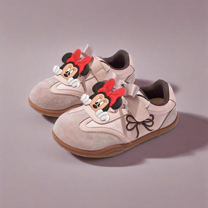 New Style Girls Casual Shoes Cute Minnie Anti-slip Kids Breathable Sport Footwear Children's Sneakers Soft Bottom Toddler Shoes
