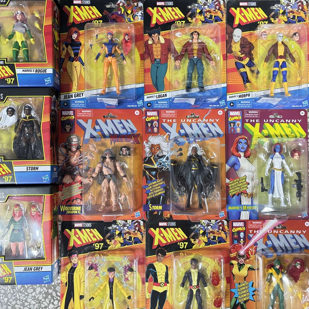 In Stock Marvel Legends Retro Cardback X-Men '97 Wolverine Rogue Magneto Cyclops Gambit Jean Grey Action Figure Model Toy Gift