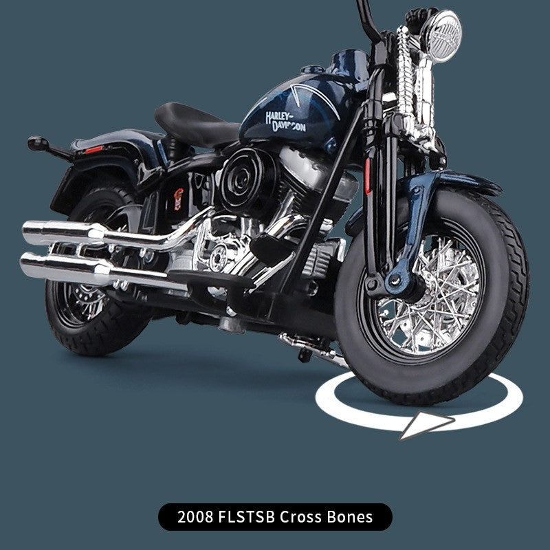 Maisto 1:18 Harley-Davidson 2008 FLSTSB Cross Bones Alloy Street Motorcycle Model Diecasts Metal Toy Collection Children Gifts