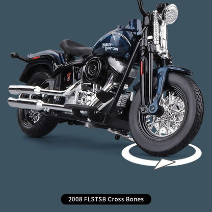 Maisto 1:18 Harley-Davidson 2008 FLSTSB Cross Bones Alloy Street Motorcycle Model Diecasts Metal Toy Collection Children Gifts