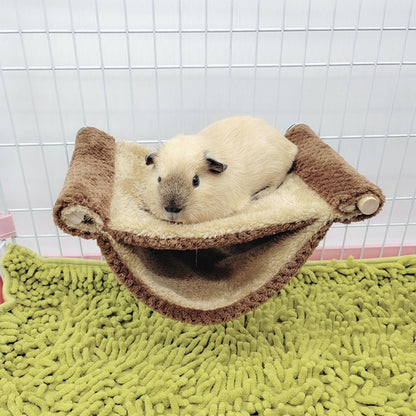 Cobaia Hamster Quente Rede Mel Canguru Esquilo Ninho Suspenso Cama Urso Dourado Chinchiila Brinquedo De Estimação Saltador