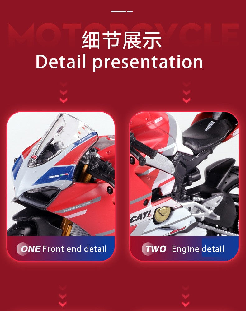 Maisto 1:18 Ducati Panigle V4 S Diavel Kawasaki Ninja H2 R Brinquedos de Modelo de Motocicleta Colecionáveis Hobbies