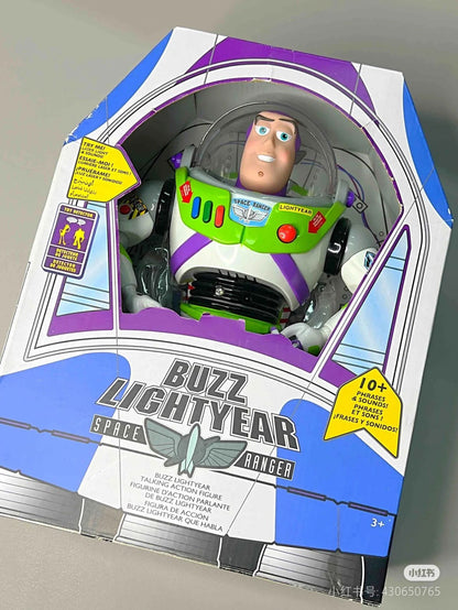 Brinquedo Genuíno Disney Toy Story Buzz Lightyear Space Ranger Modelo de Som Coleção de Mesa Boneco de Ação Buzz Lightyear Modelo de Brinquedo Presentes