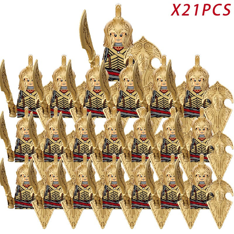 Lord of the Rings Elfos Orcs Exército Anões Rohan Mini Bonecos de Ação Blocos de Montar Brinquedos para Crianças Presente de Aniversário