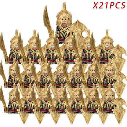 Lord of the Rings Elfos Orcs Exército Anões Rohan Mini Bonecos de Ação Blocos de Montar Brinquedos para Crianças Presente de Aniversário