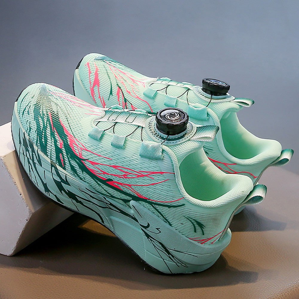 Autumn Sport Shoes For Children Mesh Breathable Teenager Kid's Sneakers Soft-soled Lightweight Boy's Girl's Running Shoes