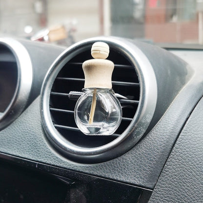 1 Unid. Frasco de Vidro Pendurado para Carro, Aromatizador de Carro, Frasco Vazio, Pingente Difusor de Aromaterapia, Decoração de Carro, Ornamento de Aromaterapia