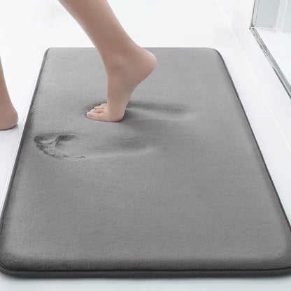 New Memory Foam Bath Mat Super Soft Absorbent Bathroom Rugs Non Slip Bath Rug Runner for Shower Bathroom Floors Carpet