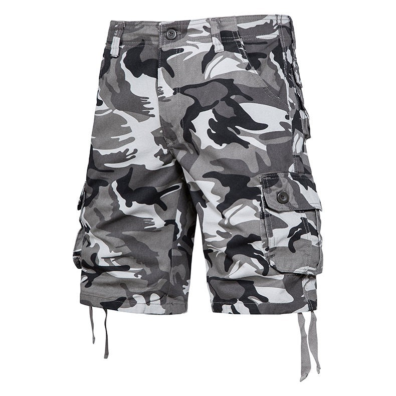 Loose camouflage beach five pants men's summer cotton thin section in the pants summer work casual shorts