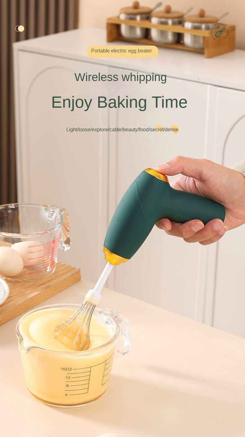 Mini liquidificador portátil USB, batedor de ovos, cafeteira portátil, cremeira, espumador de leite, mixer de alimentos recarregável de 3 velocidades para cozinha