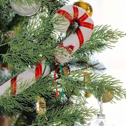 24pc Artificial Plants Pine Branches Evergreen Pines Leaves Sprigs Christmas Stem for DIY Wreath Gift Christmas Home Decorations