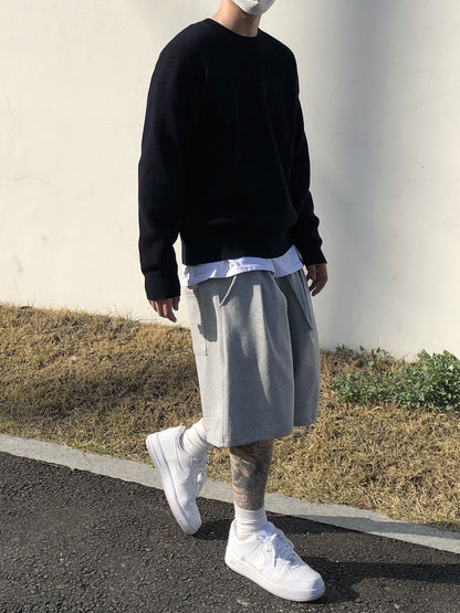 Men's summer Gym Fitness Loose Shorts Casual Street Hip Hop Workout Bodybuilding Breathable Short Pants Boardshorts Sweatpants