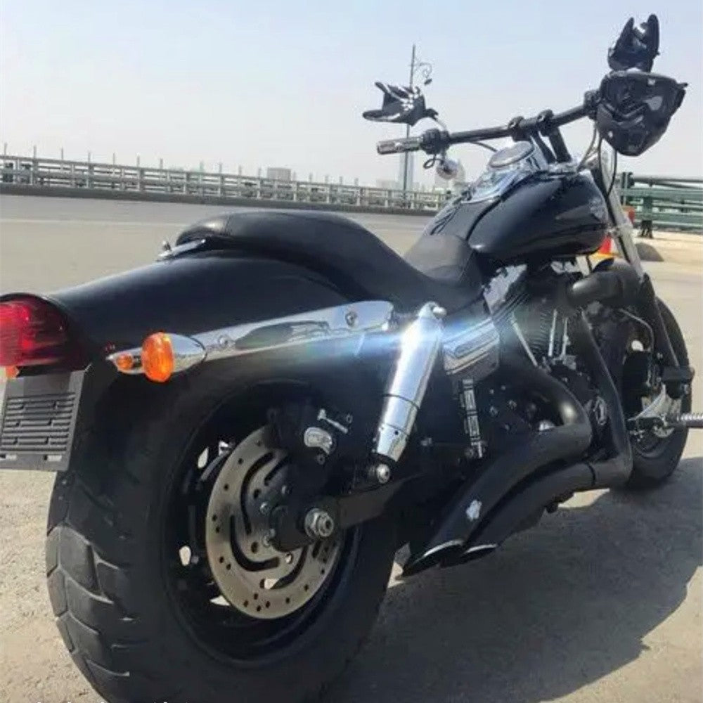 Motorcycle V&H Exhaust System Muffler Exhaust Pipe For Harley Dyna Street Bob Fat Bob Wide Glide Super Glide Low Rider 06-17