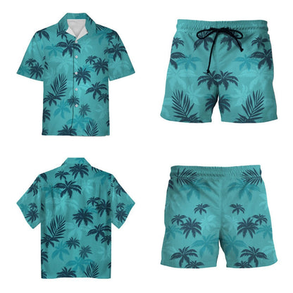 Summer Game GTA Grand Theft Auto Same Shirt Hawaiian Beach Short Sleeve 3D Digital Printing