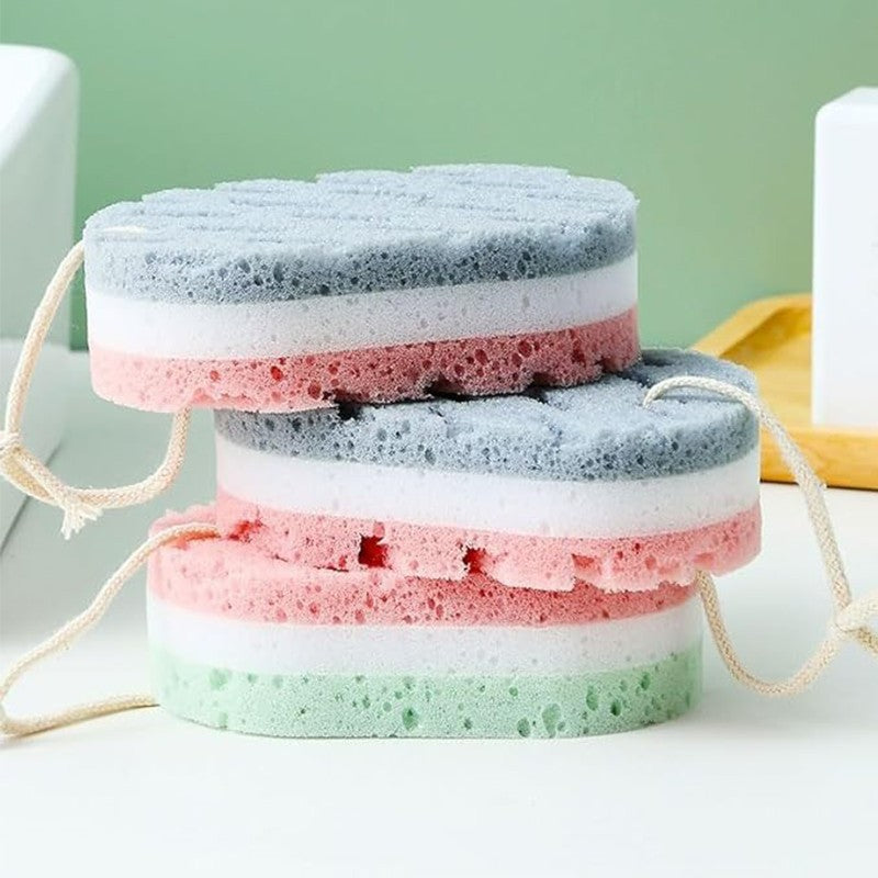 1/4PCS Sponge Bath Ball Shower Rub Whole Body Exfoliation Massage Brush Scrubber Body Brush Sponge Brush Bathroom Accessories