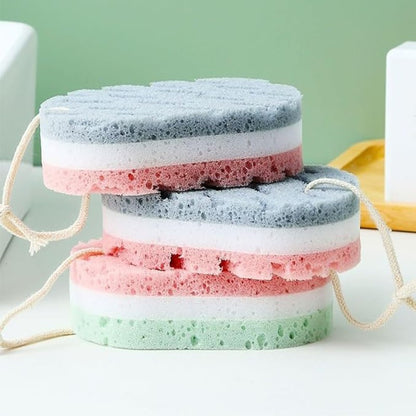 1/4PCS Sponge Bath Ball Shower Rub Whole Body Exfoliation Massage Brush Scrubber Body Brush Sponge Brush Bathroom Accessories