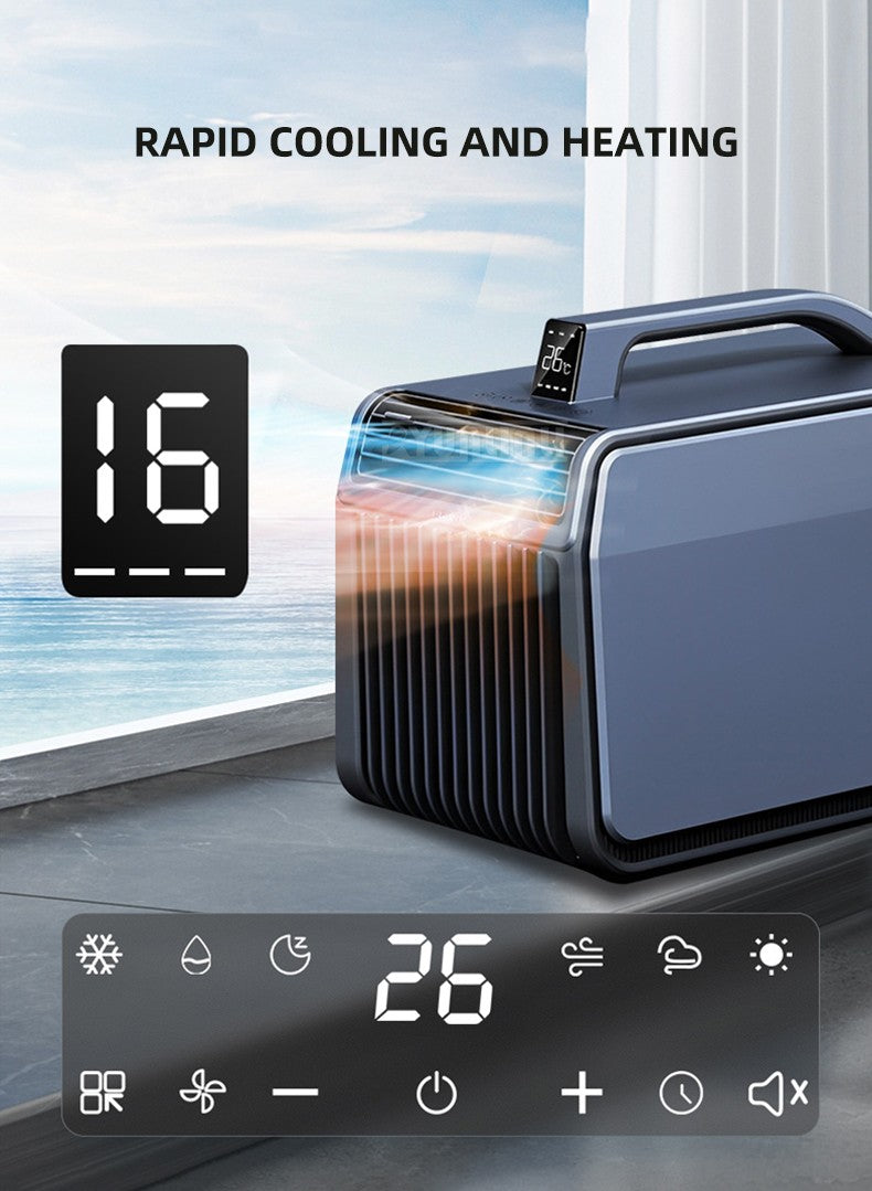 Aparelho de Ar-Condicionado Portátil para Barraca de Acampamento, Quente e Frio, Controle de Clima, Aquecedor, Resfriador, Unidade de Ar-Condicionado Móvel