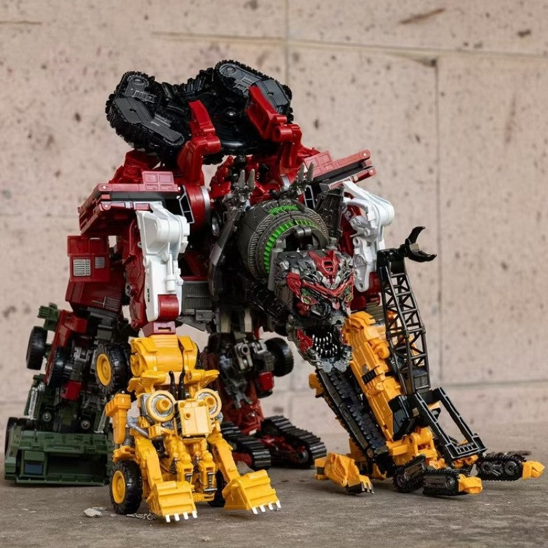 DD02 Anime Transformation Toys AOYI 8 EM 1 Boneco Articulado Maneiro Modelo Scrapper G1 KO SS60 Devastator Engenharia Carro Robô Menino