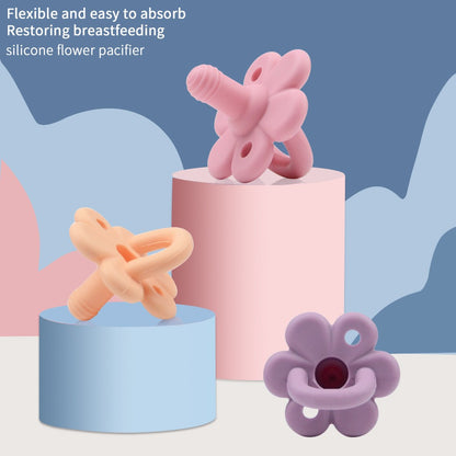 TYRY.HU Baby Newborn Soft Food Silicone Nipple Infant Safe Circle Type Nipples Toddler Pacifier Kids Teether Toy For Boy Girls