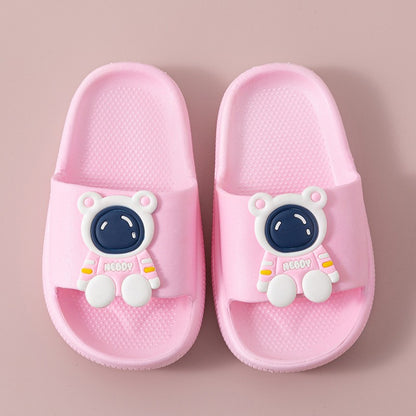 Children's Slippers for Summer Boys and Girls Indoor Bathroom Soft-Soled Thickened Anti-Slip Baby Slippers and Cool Sandals