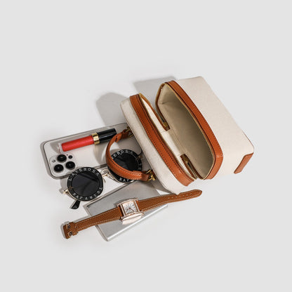 Women's Retro Canvas Spliced Lunch Box, Commuter Portable Shoulder Crossbody Small Square Bag, Adjustable Shoulder Strap