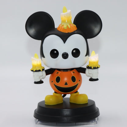Boneco Funko Pop Disney Halloween Mickey Mouse Brilha no Escuro, Modelo de Coleção de Vinil, Brinquedo de Decoração de Mesa, Presente