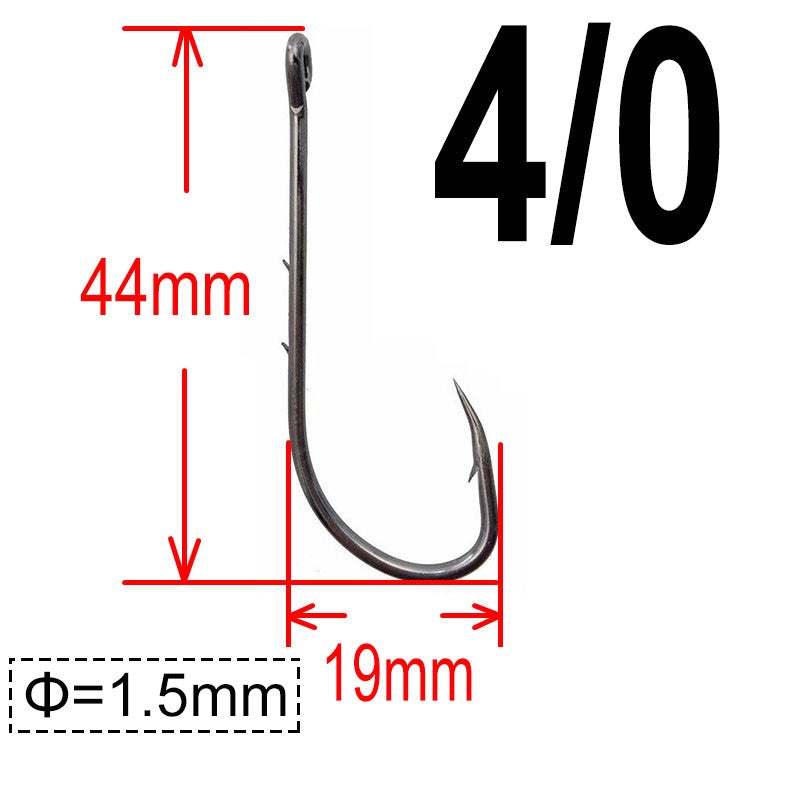 200 unidades Anzol Baitholder Ganchos para Pesca de Carpa Jig Anzol Grande com Farpa Aço de alto carbono