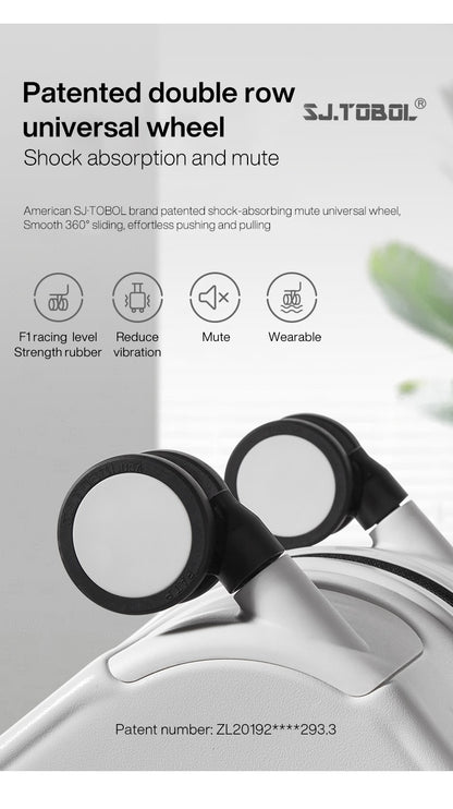 Mixi Patente Design Bagagem de Viagem Feminina Masculina Mala de Rodinhas Spinner Carrinho de Bagagem 18" de Mão 20" 24" para Despachar 100% PC