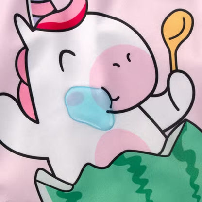 Washable PUL Waterproof Wet Dry Bag - Cute Print, 2 Pockets for Cloth Diapers, Travel, Beach, Pool & Gym| Toiletry Bag