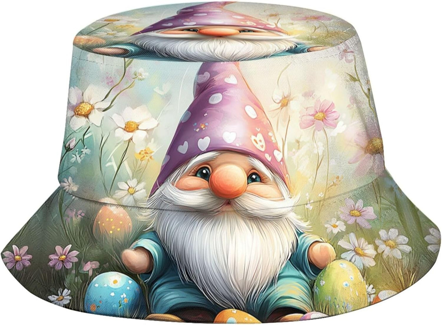 Easter Eggs 4 Bucket Hat for Women Men Summer Travel Beach Sun Cap Easter Hat Outdoor Fisherman Hat Unisex