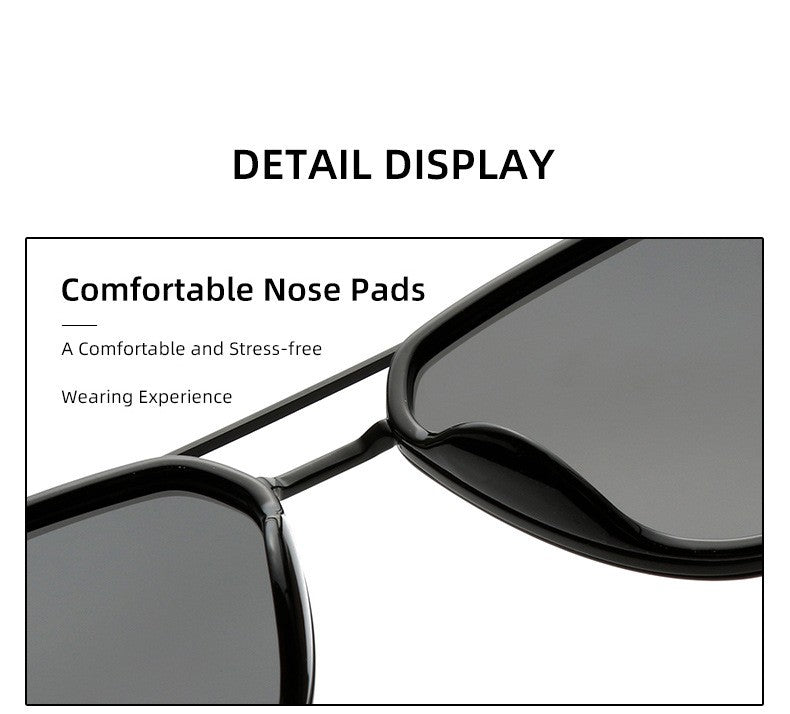 MIZHO Brand Tony Stark Iron Man Sunglasses For Men Driving Fashion COOL High Quality Driving Polarized Sun Glasses UV Protection