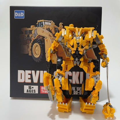 DD02 Anime Transformation Toys AOYI 8 EM 1 Boneco Articulado Maneiro Modelo Scrapper G1 KO SS60 Devastator Engenharia Carro Robô Menino