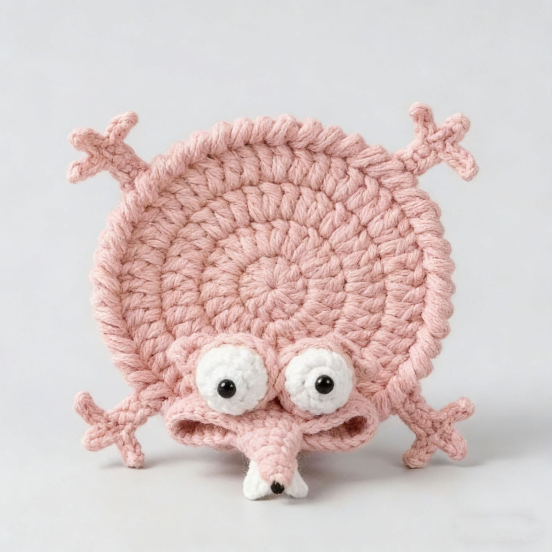 Funny Crochet Animal Coaster Finished Handwoven Coaster Coffee Cup Decor Gift