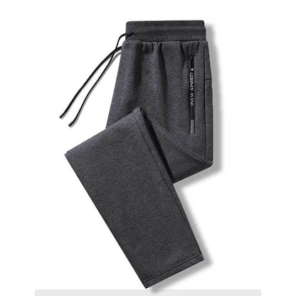 Calça casual masculina primavera e outono nova solta reta calça comprida calça jogger esportiva da moda
