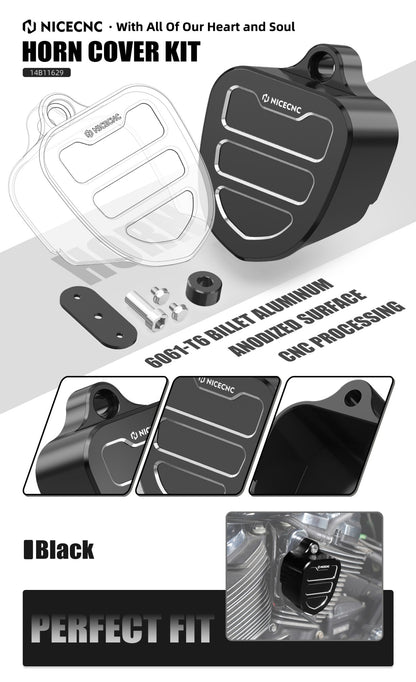 Para Harley Street Glide FLHX 2017-2023 Kit de Cobertura da Buzina Road King FLHR Road Glide Special FLTRXS Ultra Limited FLHTK Electra Glide