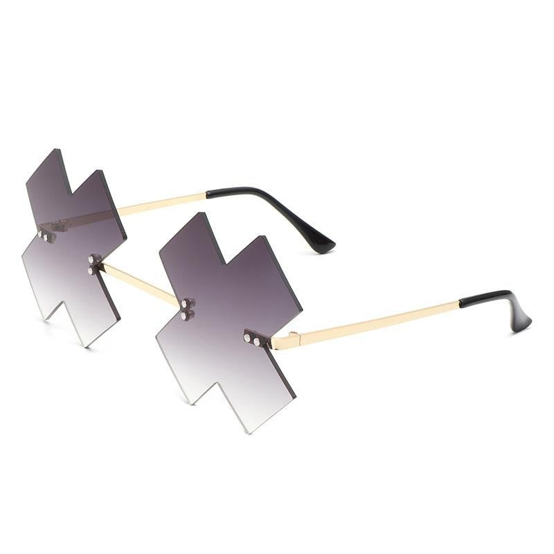 Game Guilty Gear Happy Chaos Cosplay Glasses Irregular Ins Eyewear Metal Plastic Glasses Halloween Funny Costume Accessories ?