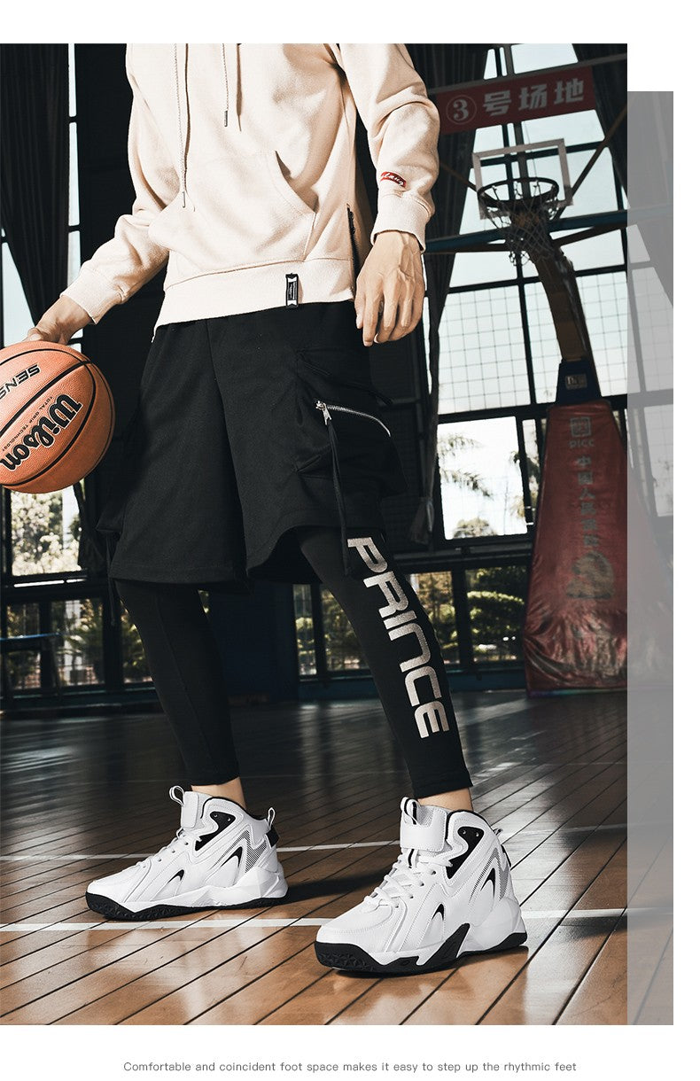 Men's plus size casual sneakers Four seasons breathable light outdoor basketball shoes fashion youth Joker sports running shoes