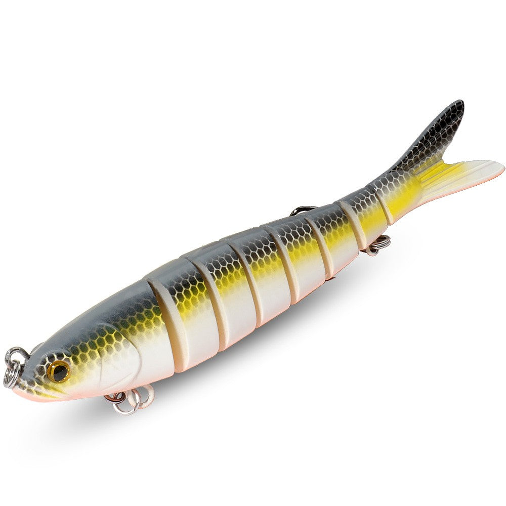 Isca Swimbait 11g 16g 27g Multi Articulada Lenta Afundante Segmentada Biônica Natação Pesca Baixo Anzol Triplo Pesca de Carpa Isca Dura