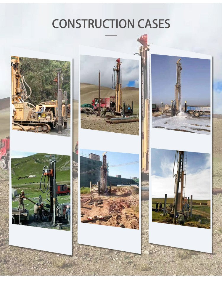Rotary Blasthole Drill Rig Truck Mounted 200m 300m 500m 600m 800m Deep Borehole Machine Air Water Circulation