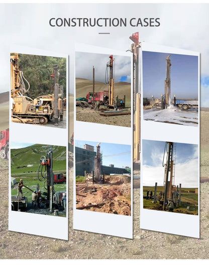Rotary Blasthole Drill Rig Truck Mounted 200m 300m 500m 600m 800m Deep Borehole Machine Air Water Circulation