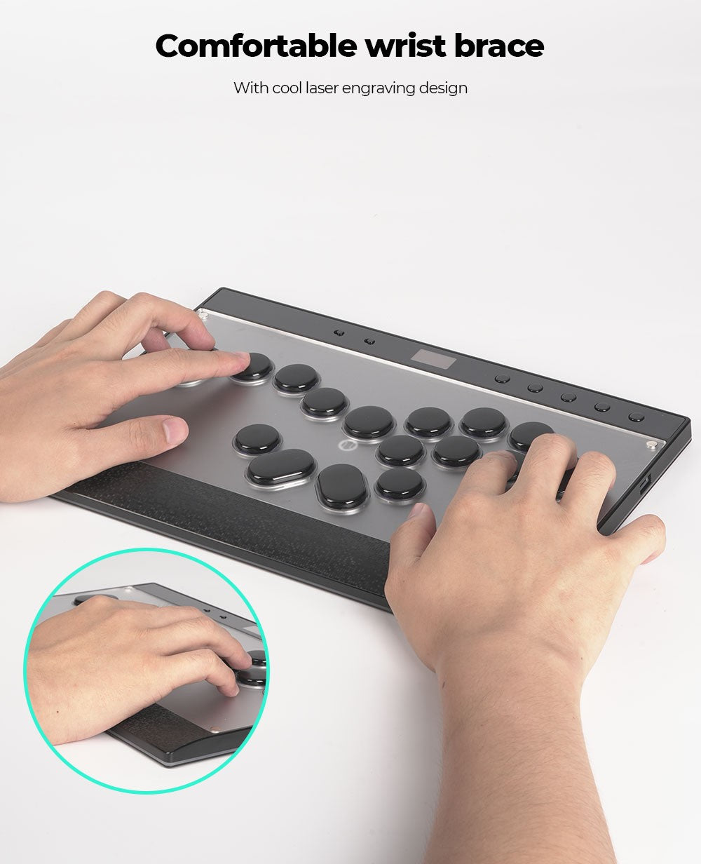 Haute42 Magnetic C16-S Joystick Hitbox Leverless Controller Stickless Arcade Stick Keyboard For PC/PS4/PS5/Switch Fight Sticks