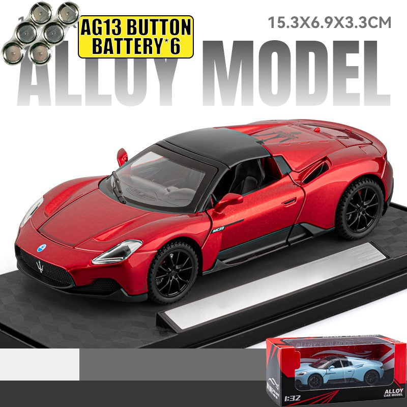 1:32 Maserati MC20 Supercar Alloy Diecast Model Car Boy’s High Simulation Miniature Holiday Present & Home Trendy Ornament Toys