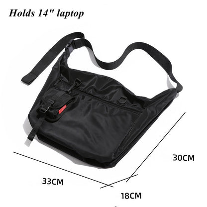Men Messenger Bags Casual Waterproof Crossbody Bag Hold 14 inch Laptop Shoulder Bag Unisex Travel Gym Bag