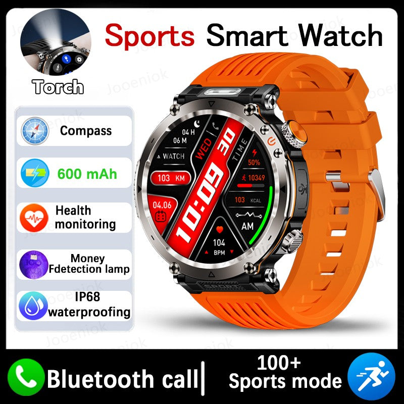 2025 Novo Relógio de Luxo Moderno 5ATM HT30 GPS Bússola Smartwatch Esportivo Masculino Externo AMOLED 366*366 NFC Frequência Cardíaca IP68 Smartwatch
