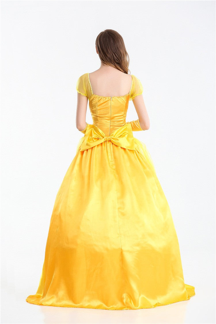 Halloween Costume Belle Princess Dress Adult Beauty and Beast Anime Belle Dress Cosplay Performance Women Birthday Gifts