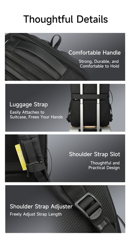 Tigernu Vacuum Backpacks Men Expandable Bags 17inch Laptop Backpack Bags Male Travel Backpacks Large Capacity Backpack Women Bag