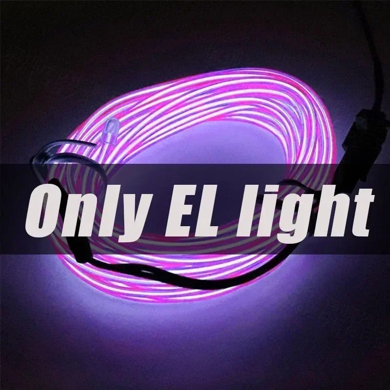 1M/3M/5M Flexible Neon Light Ball Dress Decoration Light EL Luminous Cable Party DIY Atmosphere Light Waterproof LED Strip