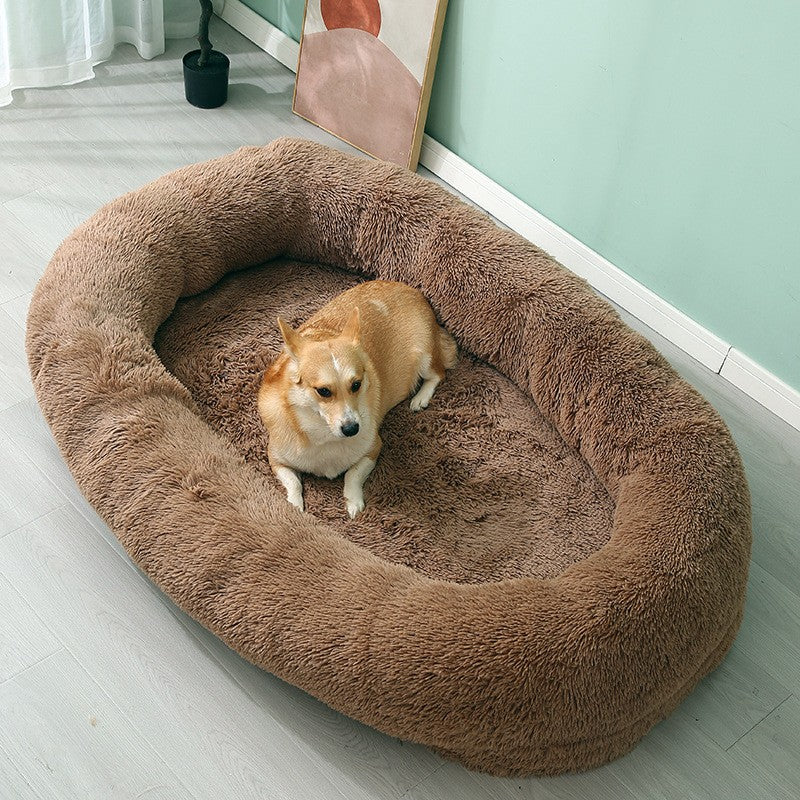 Cama de Inverno Quente para Animais de Estimação, Removível e Lavável, Sofá Grande para Cães, Almofada Preguiçosa para Animais, Cama para Cães, Ninho para Gatos