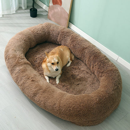Cama de Inverno Quente para Animais de Estimação, Removível e Lavável, Sofá Grande para Cães, Almofada Preguiçosa para Animais, Cama para Cães, Ninho para Gatos