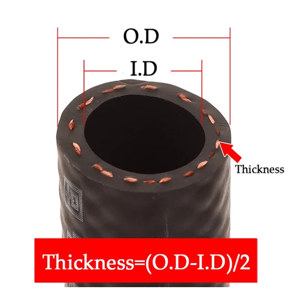 Mangueira de Borracha Resistente a Óleo Diesel de Gasolina Tubo de Carro 4 5 6 8 10 12 13 14 16 19 22 25mm de Diâmetro Flexível NBR Tubo de Borracha para Combustível